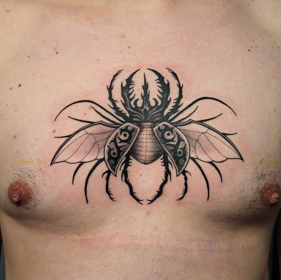 Dark Beetle Tattoo
