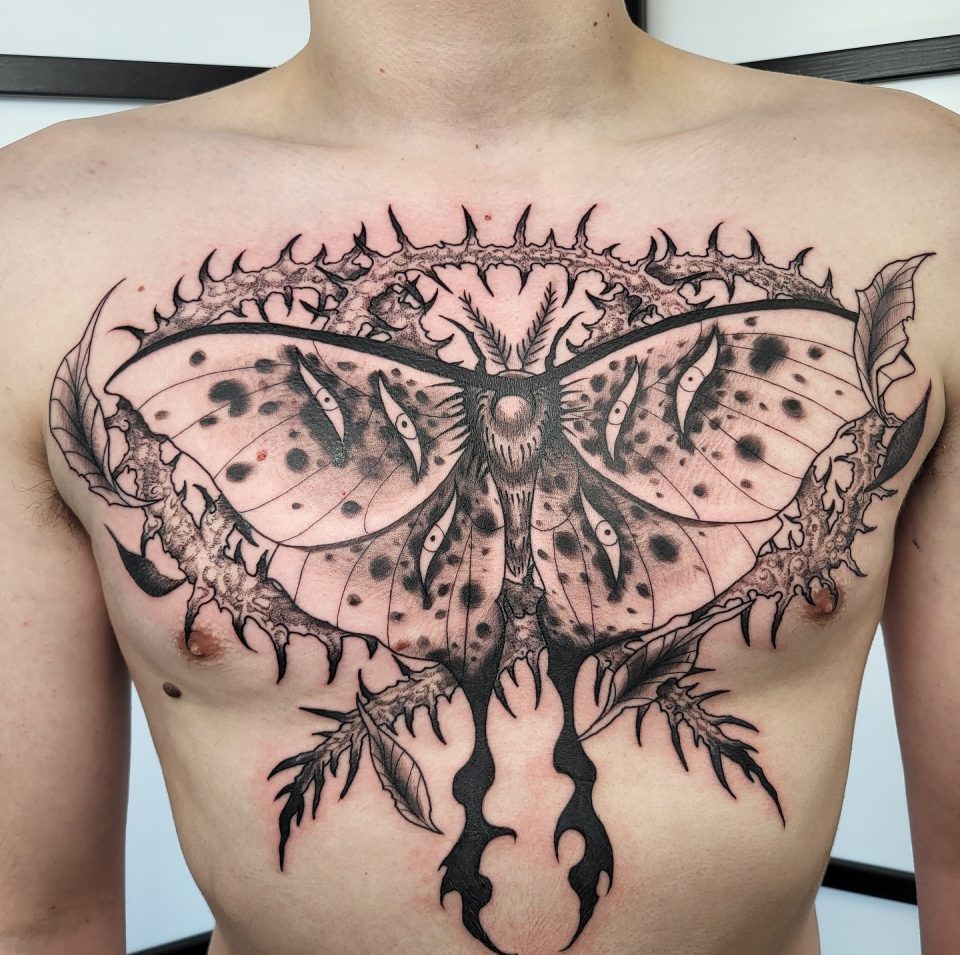 Dark Moth Tattoo